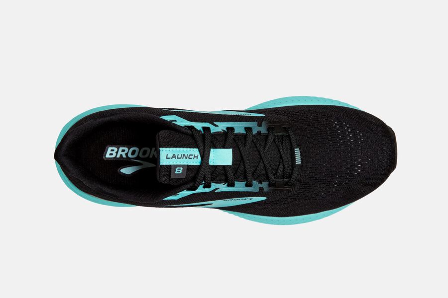 Brooks Israel Launch 8 Road Running Shoes Womens - Black/Blue - TKB-290618